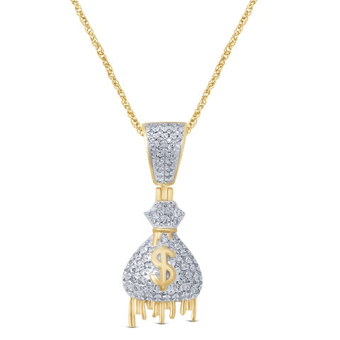 10K 0.19-0.22CT D-MONEY BAG "DRIP"