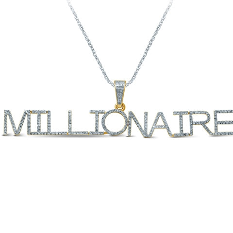 10K 0.54-0.57CT D- "MILLLIONAIRE" CHARM