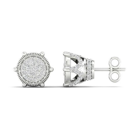 10K 0.33CT D-EARRING