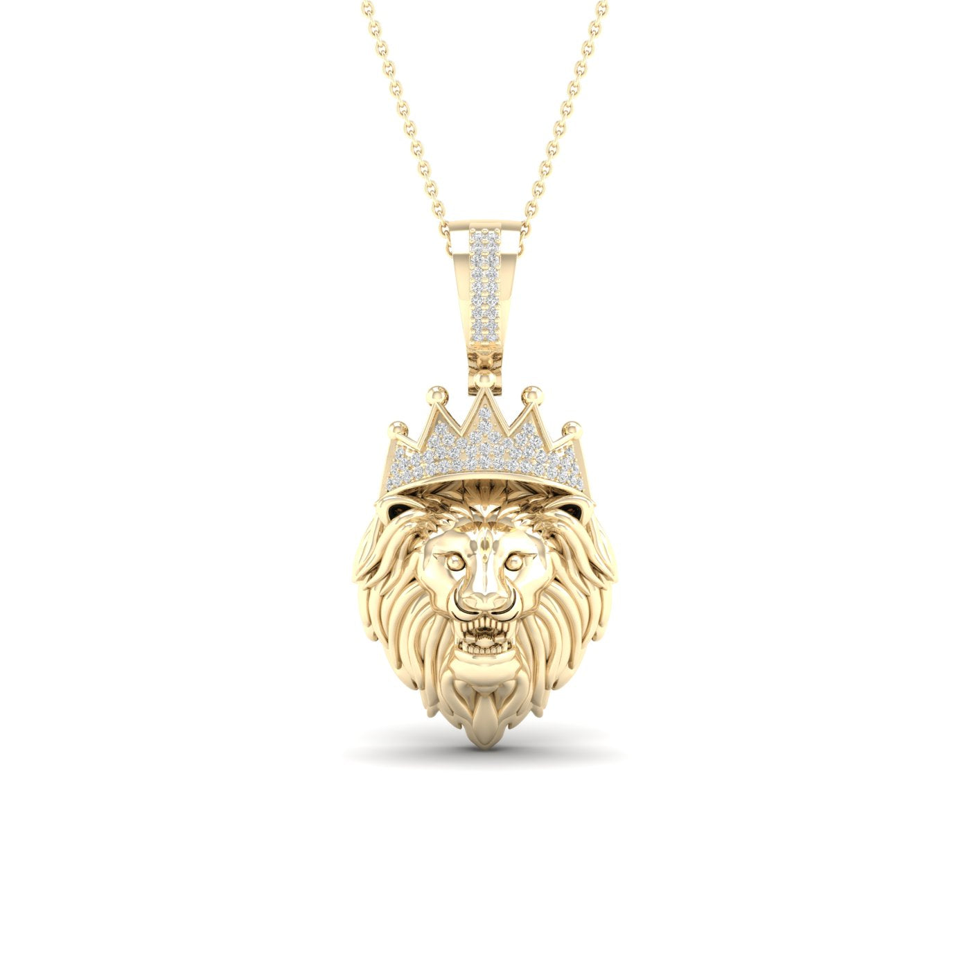 10K 0.15CT D-LION HEAD