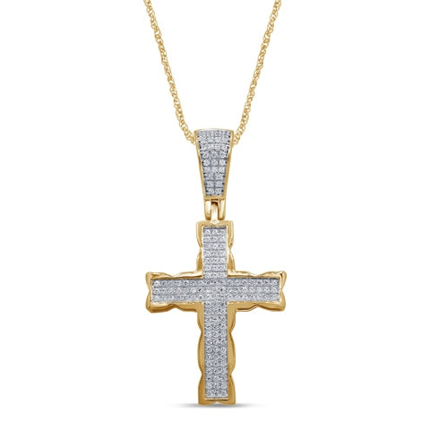 SPL PRICE 10KT 0.32-0.37CT D-CHARM "CROSS"