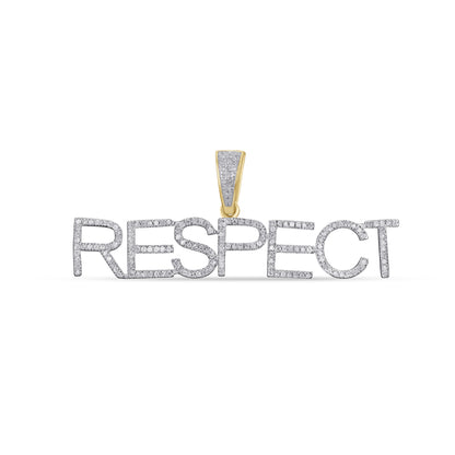 10K 0.38- 0.41CT D- "RESPECT" CHARM