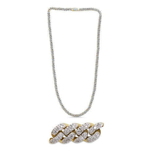 10K 4.31- 4.40CT D-NECKLACE