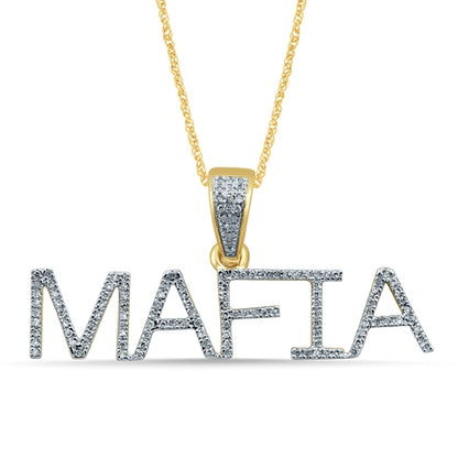 10K 0.27-0.30CT D- " MAFIA " CHARM