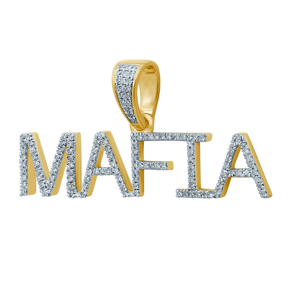 10K 0.27-0.30CT D- " MAFIA " CHARM