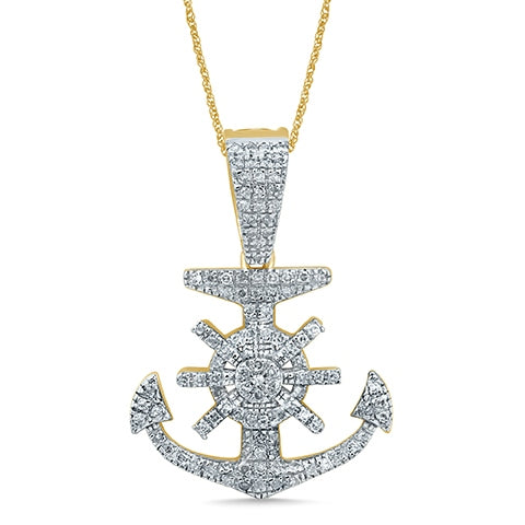 10KT 0.24- 0.26CT D-CHARM "ANCHOR"