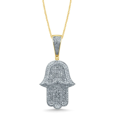 10K 0.60- 0.66CT D-HAMSA HAND