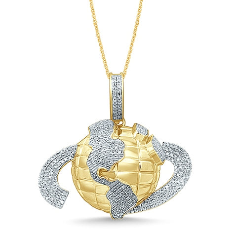 10K 0.73-0.79CT D-WORLD GLOBE