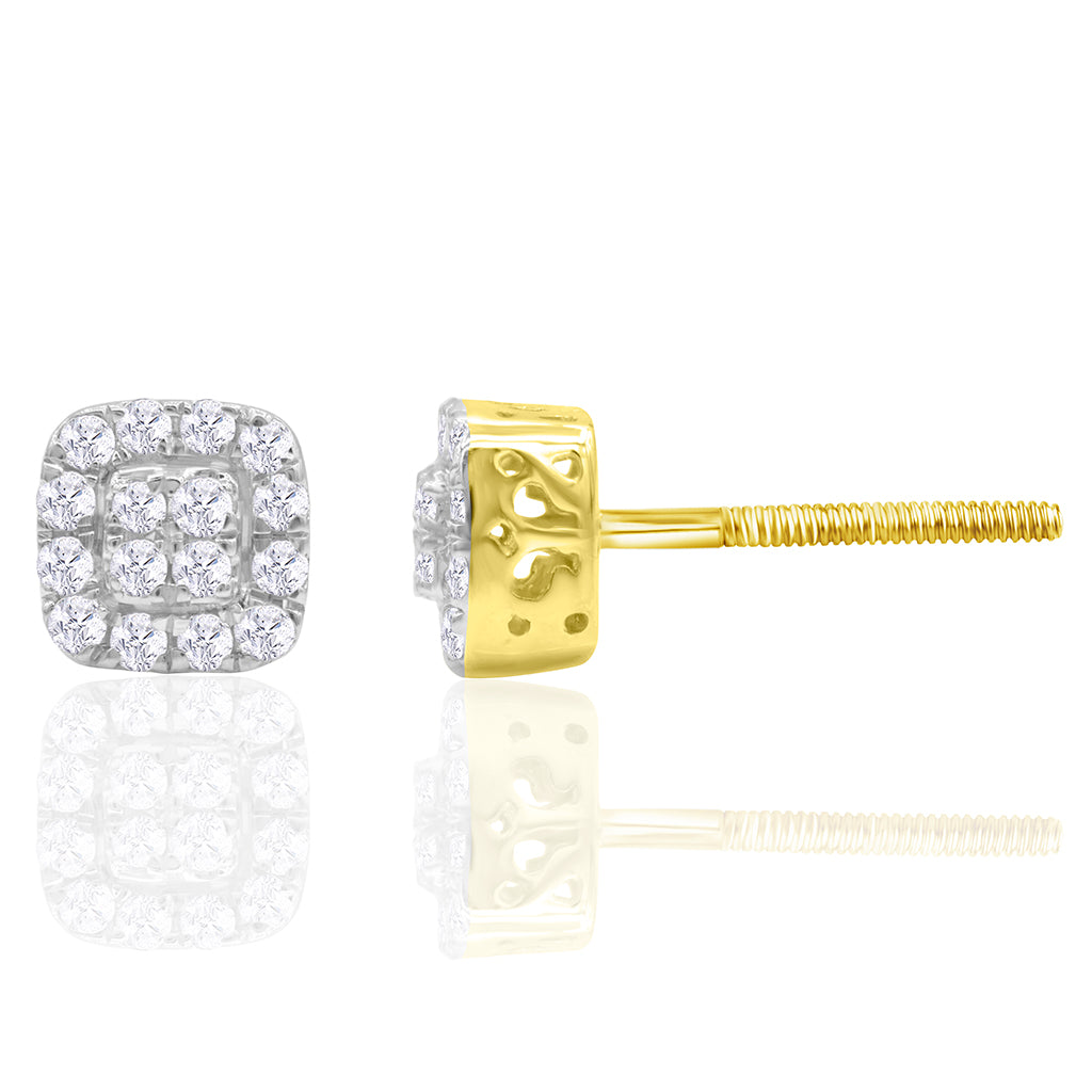 10K 0.22- 0.26CT D-EARRINGS