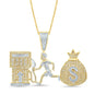 SPL PRICE 10KT 1.13CT D-CHARM "MONEY BAG"