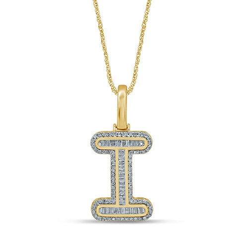 10K 0.39- 0.46CT D-BAGUETTE INITIAL " I  "