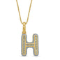 10K 0.50- 0.56CT D-BAGUETTE INITIAL " H  "