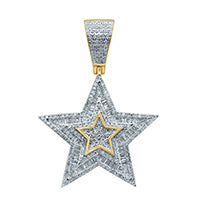 10K 0.8- 0.93CT D-STAR CHARM