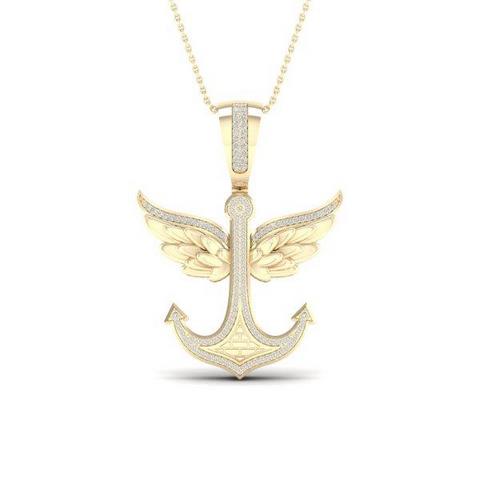 10K 0.33CT D-ANCHOR WINGS