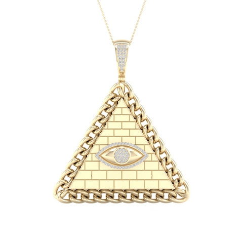 SPL PRICE 10KT 0.20CT D-CHARM "EGYPTIAN PYRAMID"