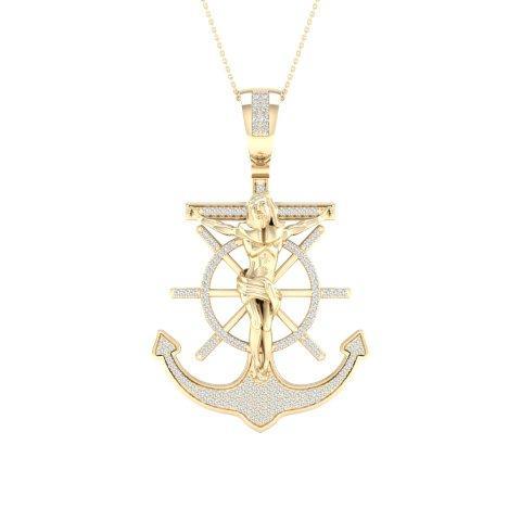 10K 0.33CT D-ANCHOR CHARM