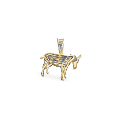 10K 0.72- 0.80CT D-GOAT CHARM