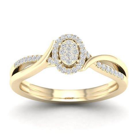 10K 0.13CT D-LADIES RINGS