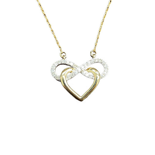10K 0.10CT D-HEART CHARMS
