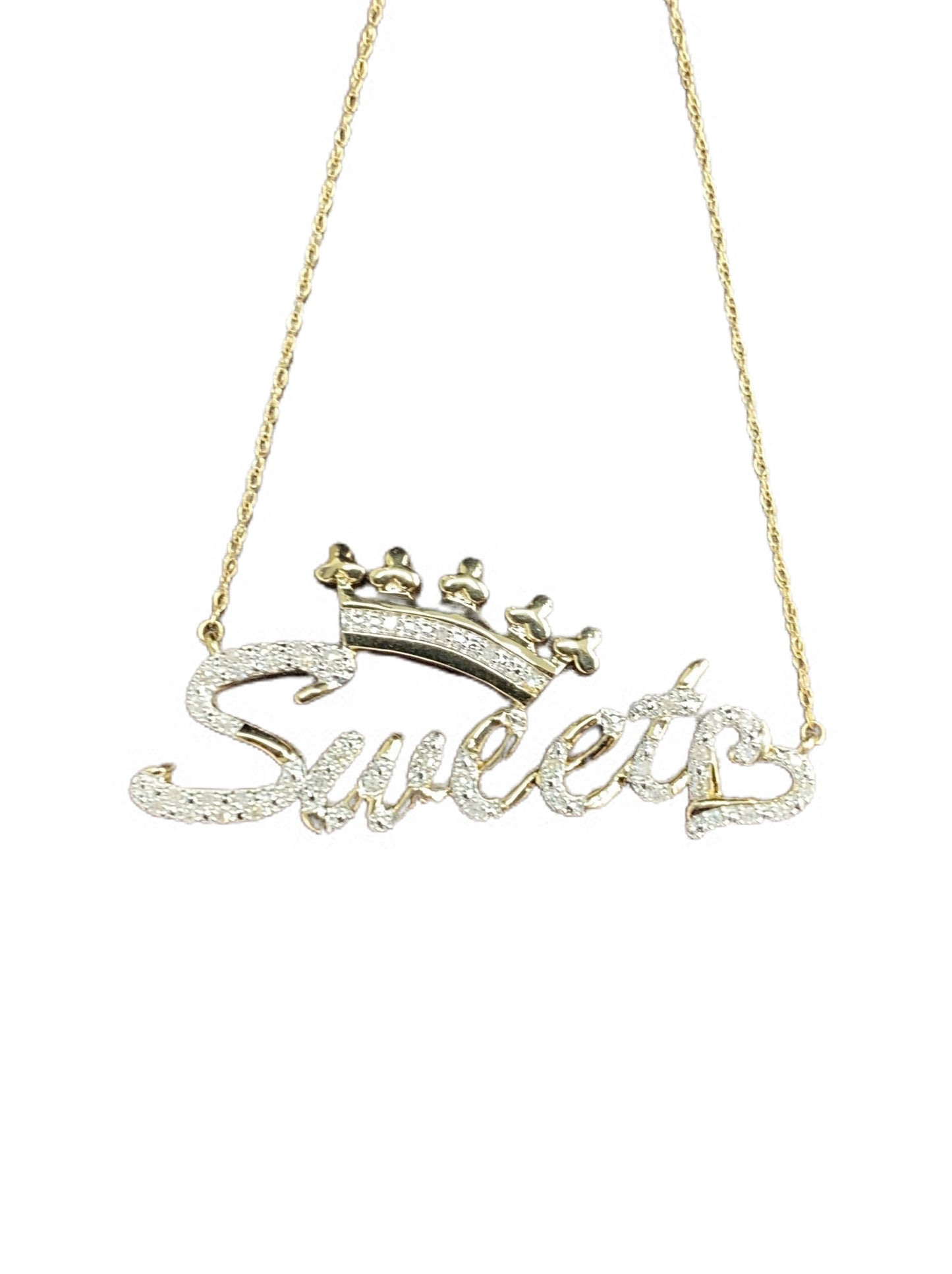 10K 0.10CT D-LADIES CHARMS "SWEET"