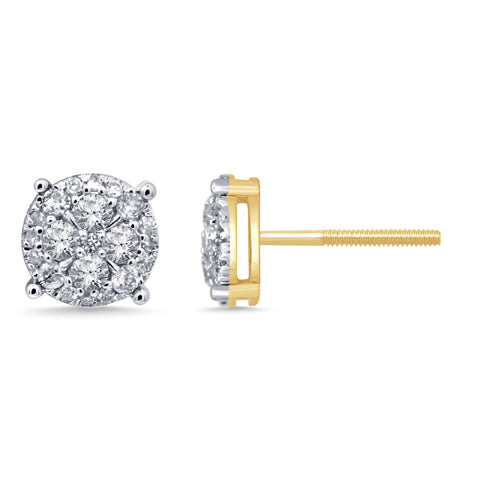 10K 0.48- 0.52CT D-DARK EARRINGS