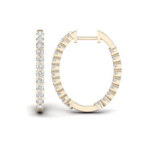 SPL PRICE 14KT 1.50CT D-EARRING "HOOPS"