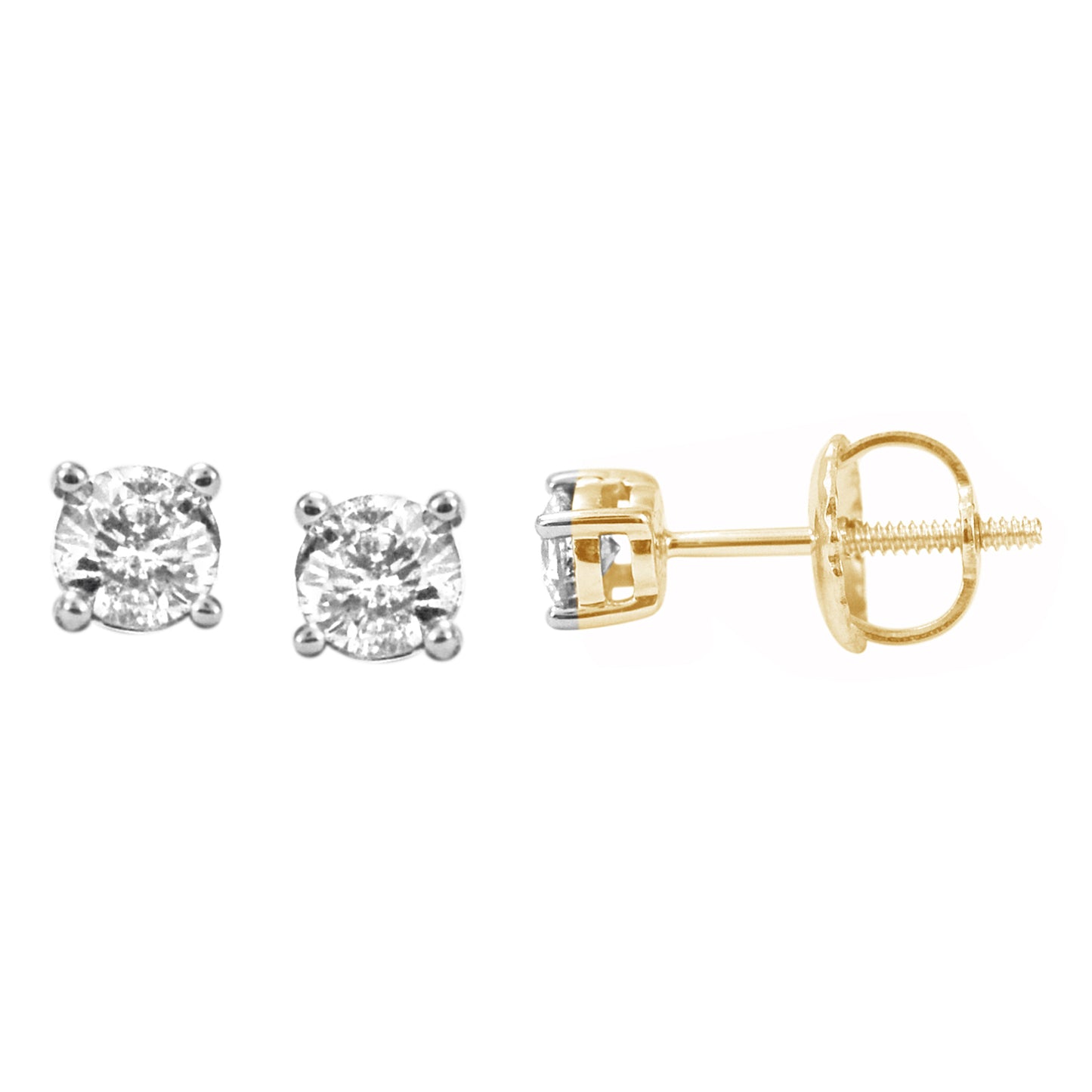 10K 0.22- 0.26CT D-EARRINGS