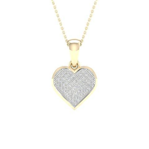 10K 0.15CT D-HEART CHARMS