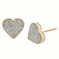 10K 0.20CT D- "HEART EARRINGS"