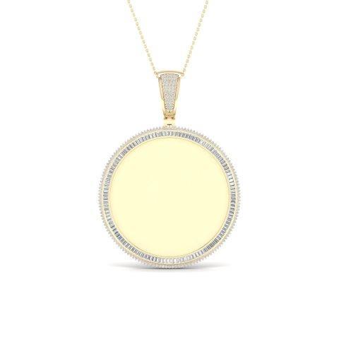 10KT 1.25-1.50CT D-MEMORY PENDANT BAGUETTE