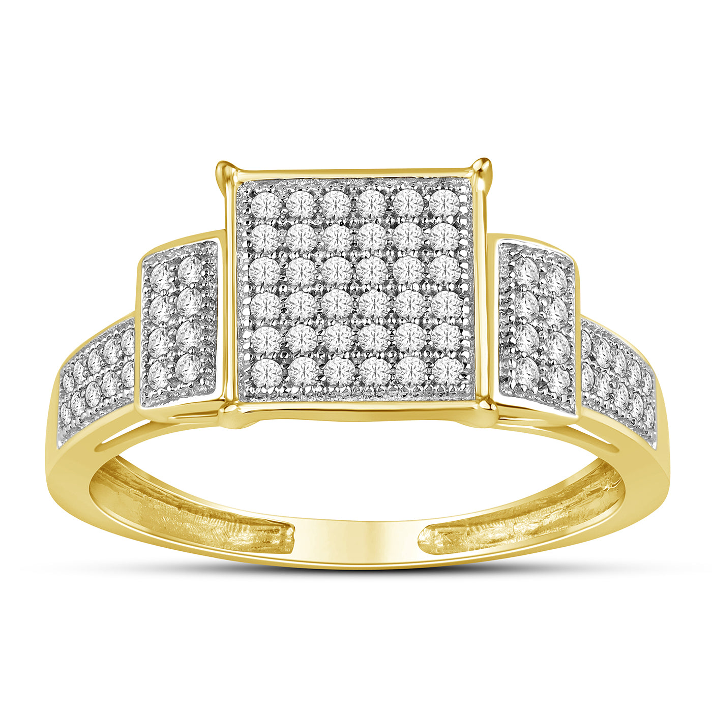 10K 0.25CT D-LADIES MICROPAVE RINGS