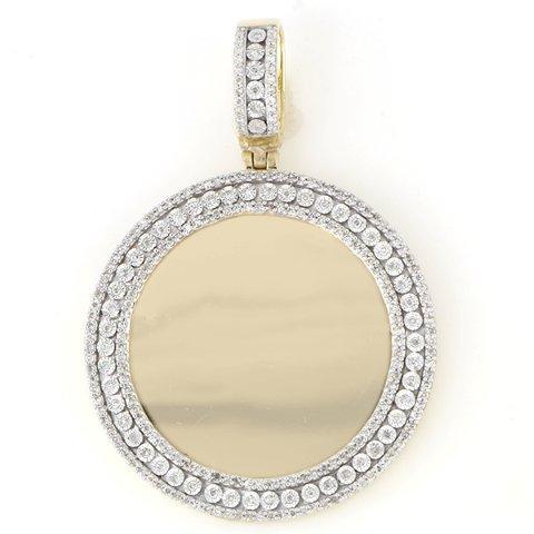 10KT 0.75CT D-MEMORY PENDANT WITH PLATE