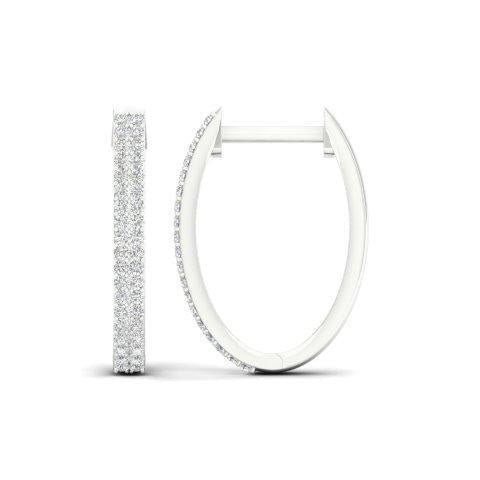 10K 0.25CT D-EARRING HOOPS