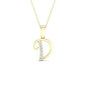 10K 0.04CT D-LADIES INITIAL "D"