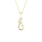 10K 0.04CT D-LADIES INITIAL "E"