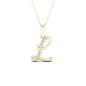 10K 0.04CT D-LADIES INITIAL "L"