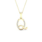 10K 0.04CT D-LADIES INITIAL "Q"