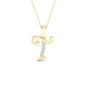 10K 0.04CT D-LADIES INITIAL "T"