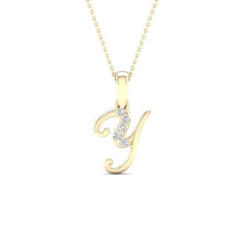 10K 0.04CT D-LADIES INITIAL "Y"