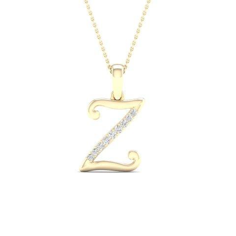 10K 0.04CT D-LADIES INITIAL "Z"