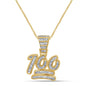 10KT 0.46-0.51CT D- CHARM "100" BAGUETTE