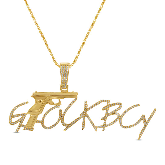 1K 0.660.67CT D-"GLOCKBOY" CHARM