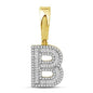 10K 0.54CT D-BAGUETTE  INITIAL "B"