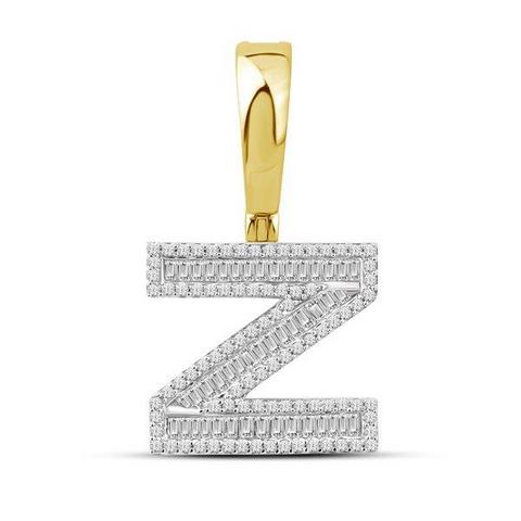 10K 0.60CT D-BAGUETTE INITIAL "Z"