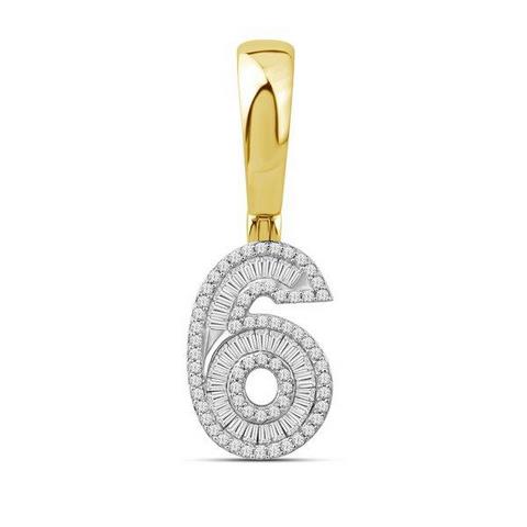 10K 0.43CT D-BAGUETTE INITIA "NO. 6"