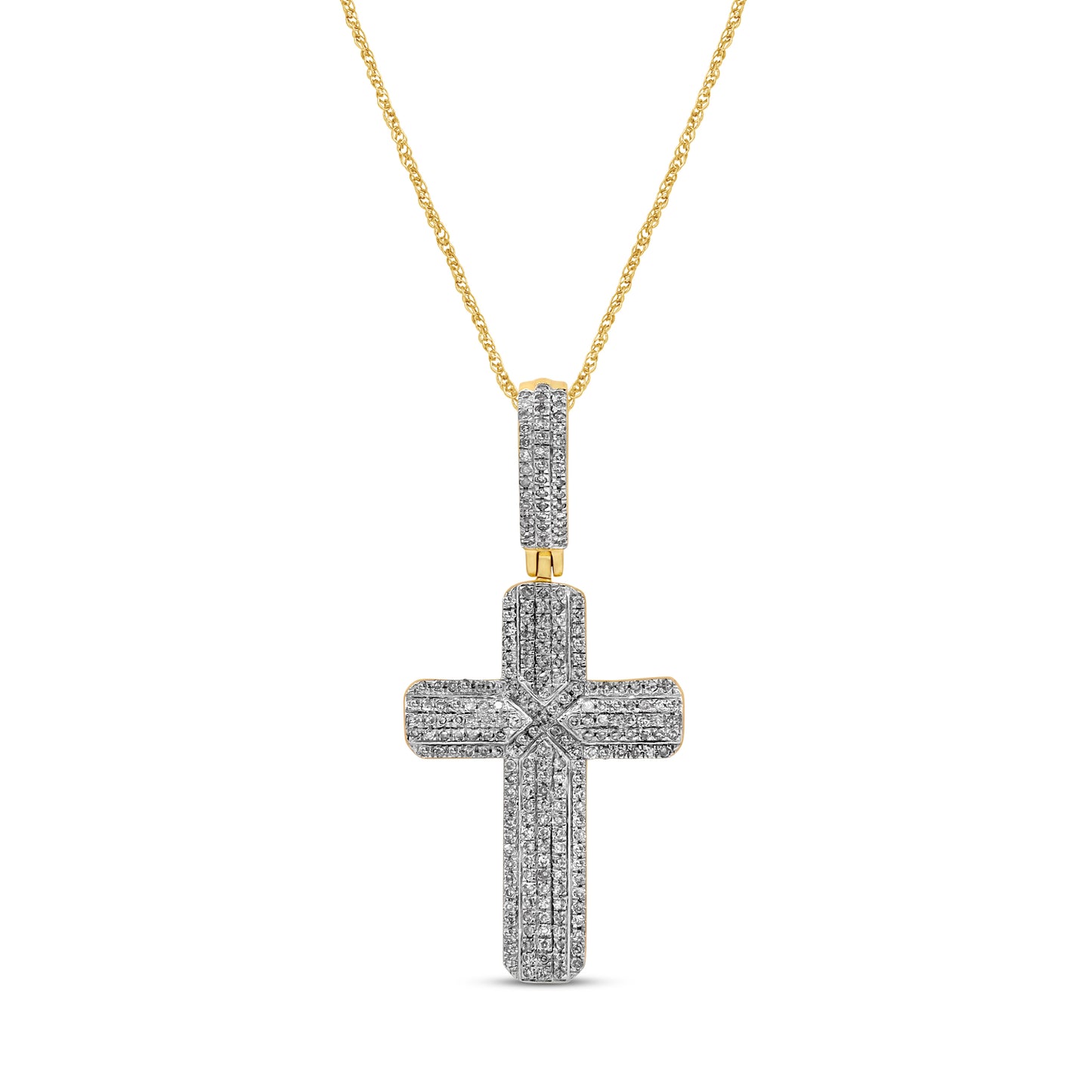 SPL PRICE 10KT 0.47CT D-CHARM "CROSS"