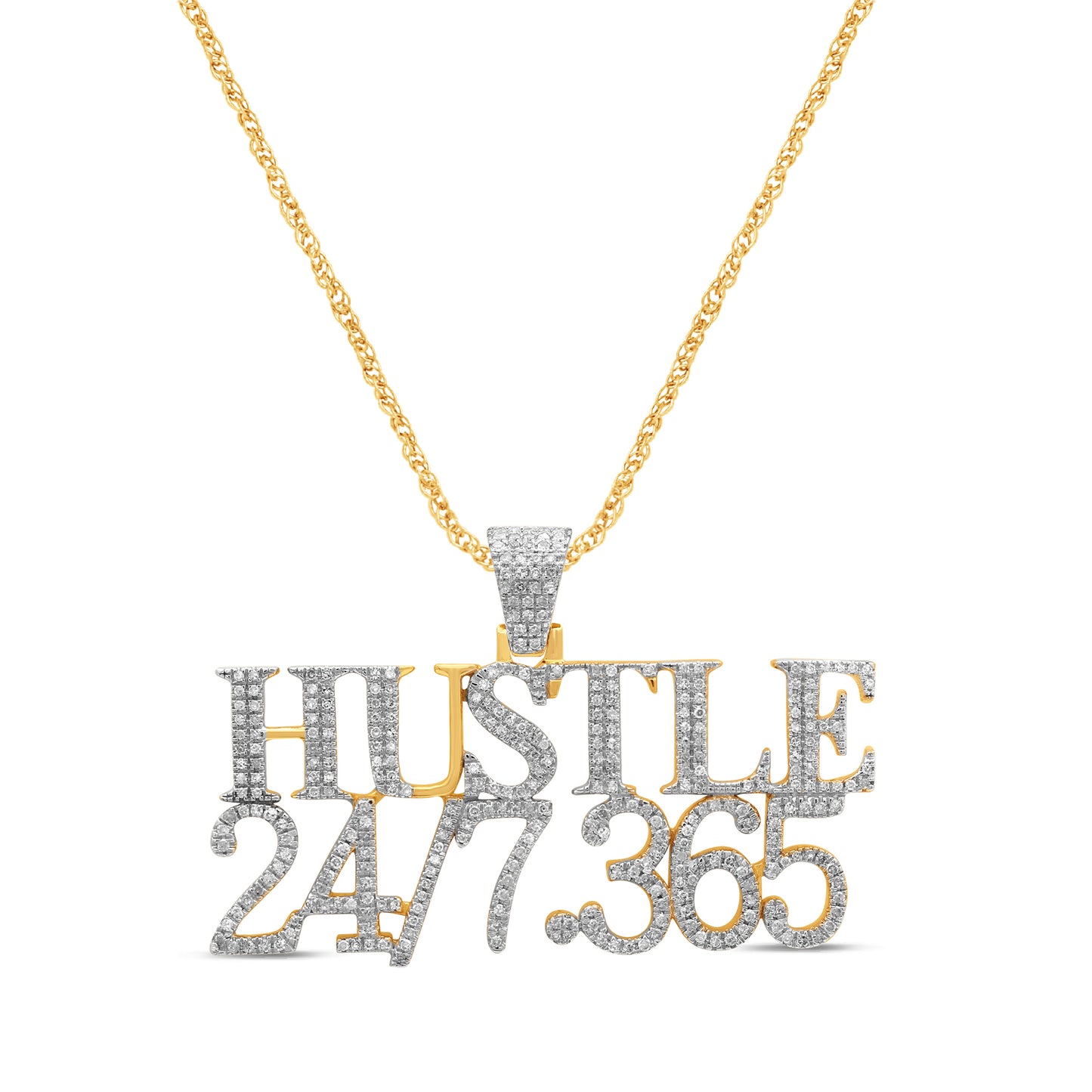 10K 0.78CT D-" HUSTLE 247 .365 " CHARM