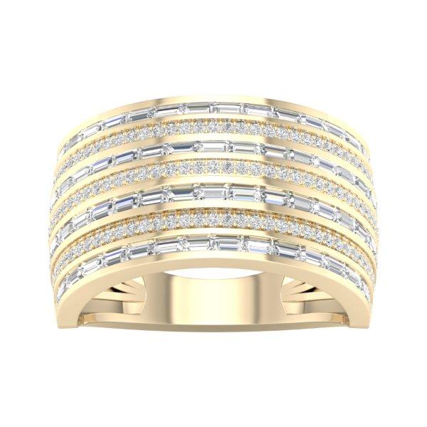 10KT 1.33CT D-MENS BAND