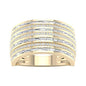 10KT 1.33CT D-MENS BAND