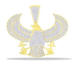 10KT 1.28CT D-EAGLE CHARM